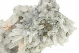 Gleaming Pyrite Crystals on Quartz - Peru #257277-1